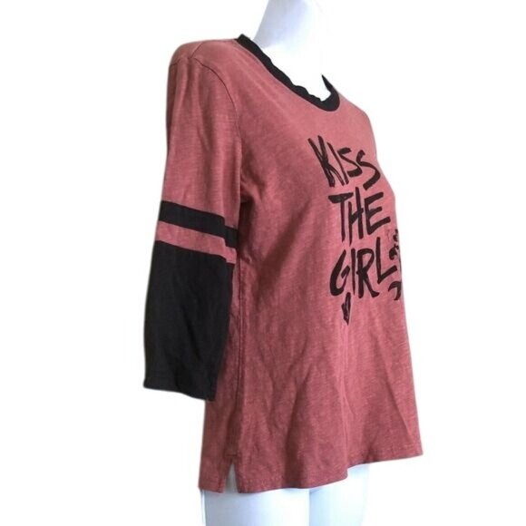 Disney The Little Mermaid Kiss The Girl T-shirt S Ringer Baseball Tee - Picture 2 of 4